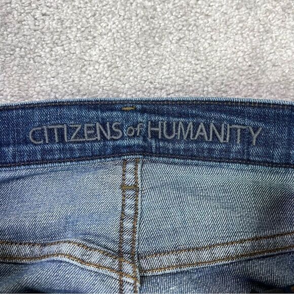Citizens of Humanity Dylan Jeans Women's 25 Blue Skinny Dropped Rise Dark Denim - Picture 5 of 13